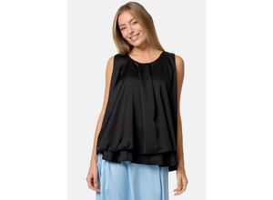 4260480128625 - PM SELECTED Blusentop Sommerlicher Sleeveless Overlay Satin Top in Einheitsgröße PM30