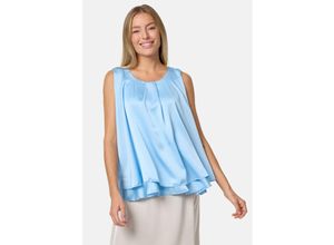 4260480128649 - PM SELECTED Blusentop Sommerlicher Sleeveless Overlay Satin Top in Einheitsgröße PM30