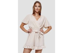 4260480129950 - PM SELECTED Damen Playsuit Wickeloptik Jumpsuit Kurzoverall PM28