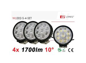 4260482521080 - Ltprtz - 4x led Arbeitsscheinwerfer 27W 4 1700lm Spotlicht 10° 10-30V