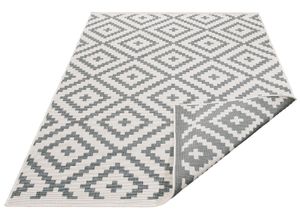 4260483424366 - Teppich MY HOME Ronda Wendeteppich Teppiche Gr B L 200 cm x 290 cm 5 mm 1 St grau Esszimmerteppiche Sisal-Optik Flachgewebe In- und Outdoor geometrisches Boho Design