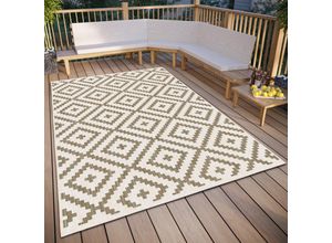 4260483428166 - Teppich MY HOME Ronda Wendeteppich Teppiche Gr B L 160 cm x 230 cm 5 mm 1 St beige (linen) Esszimmerteppiche Sisal-Optik Flachgewebe In- und Outdoor geometrisches Boho Design