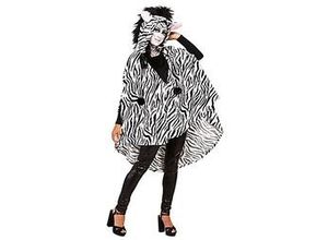 4260483540219 - buttinette Zebra-Poncho unisex