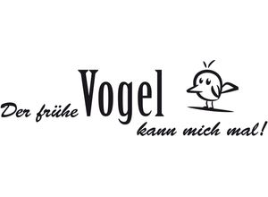 4260485417182 - Wandspruch WALL-ART Spruch Der frühe Vogel kann mich Wandtattoos Gr B H 200 cm x 57 cm Buchstaben schwarz Wandtattoos Sprüche selbstklebend entfernbar