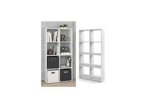 4260486836562 - VICCO Raumteiler SCUTUM 8 Fächer Weiß - Regal Bücherregal Raumteiler Standregal Büroregal 4260486836562 - VICCO Raumteiler SCUTUM 8 Fächer Weiß - Regal Bücherregal Raumteiler Standregal Büroregal