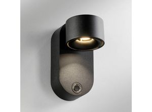 4260489575444 - Lupia Licht - LupiaLicht led Akku Wandleuchte Bloc in Schwarz 5W 350lm - black