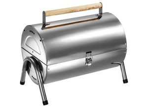 4260490484698 - tectake® Klappgrill mit Doppel-Grillfläche geringes Gewicht 42 x 25 x 35 cm