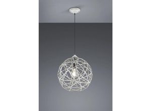 4260492257870 - Leuchten - Außergewöhnliche led Kugel Pendelleuchte Drahtgeflecht grau antik