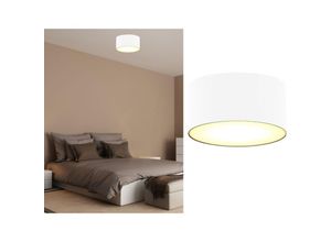 4260492258945 - Smartwares - Deckenleuchte mit led Stoff weiß satinierte Abdeckung ø 20 cm ceiling dream