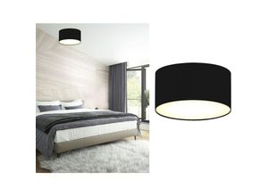 4260492258952 - Smartwares - Deckenleuchte mit led Stoff schwarz satinierte Abdeckung ø 20cm ceiling dream