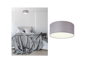 4260492258969 - Smartwares - Deckenlampe mit led Stoff grau Abdeckung satiniert ø 20 cm ceiling dream