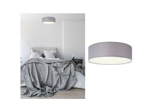 4260492259416 - Smartwares - Deckenleuchte mit led Stoff grau Abdeckung satiniert ø 30 cm ceiling dream