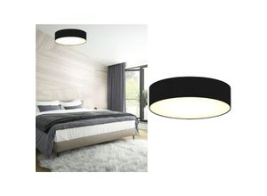 4260492259454 - Smartwares - Deckenleuchte mit led Stoff schwarz Abdeckung satiniert ø 40cm ceiling dream