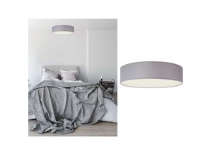 4260492259461 - Smartwares - Deckenleuchte mit led Stoff grau Abdeckung satiniert ø 40cm ceiling dream