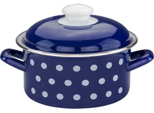 4260492495289 - Casa Royale Bratentopf Dots Ø ca 16 cm - Blau