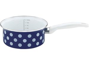 4260492495333 - Casa Royale Stielkasserolle Dots Ø ca 16 cm - Blau