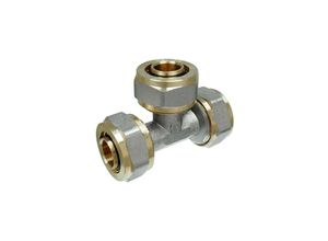 4260494173970 - Heima-press - Schraubfitting-T-Stück 26 x 30 - 26 x 30 - 26 x 30 mm für Alu-Mehrschicht-Verbundrohr