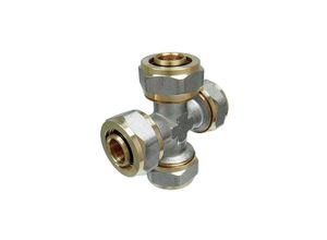 4260494174489 - Heima-press - Schraubfitting-Kreuzung (4 x) 16 x 20 mm für Alu-Mehrschicht-Verbundrohr