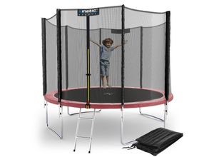 4260495757209 - KINETIC SPORTS Trampolin Outdoor Salto Plus Ø 183 244 305 366 400 430 490 cm - TÜV Rheinland geprüft Komplett-Set für Kinder USA Sprungtuch Netz Randpolster Leiter - bis zu 160kg Pink-2 Ø 305 cm Ø 305 cm Pink-2