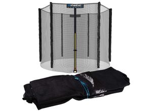 4260495758534 - KINETIC SPORTS Trampolin Sicherheitsnetz - Ersatznetz mit Reißverschluss Schutznetz Ersatz Fangnetz für Gartentrampoline Ø 183 cm Ø 183 cm für 6 Netzpfosten