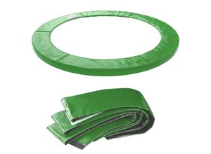 4260495758992 - KINETIC SPORTS Trampolin Randabdeckung Ø 183 244 275 305 335 366 427 490 cm - Reißfest & UV-resistent 15 mm EPE-Schaumstoff Ersatz Federabdeckung Randschutz Rahmenpolster für Gartentrampoline Grün-2 Ø 244 CM