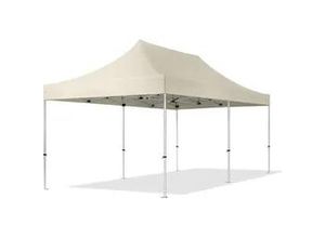 4260497042587 - 3x6m Aluminium Faltpavillon ohne Seitenteile creme - (600218)