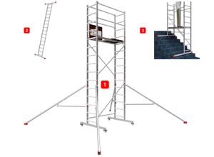 4260497481553 - ALTEC Aluminium Fahrgerüst ALTEC AluCombine® 40 Fahrgerüst mit 4 Laufrollen & 