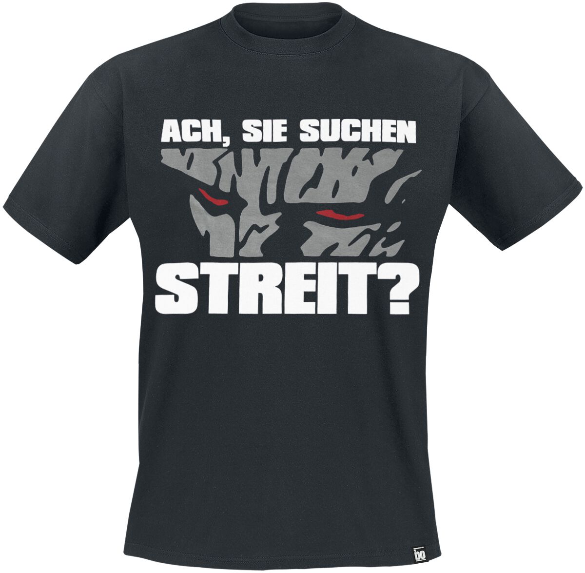 4260500531091 - Ach Sie Suchen Streit T-Shirt schwarz in 5XL 4260500531091 - Ach Sie Suchen Streit T-Shirt schwarz in 5XL