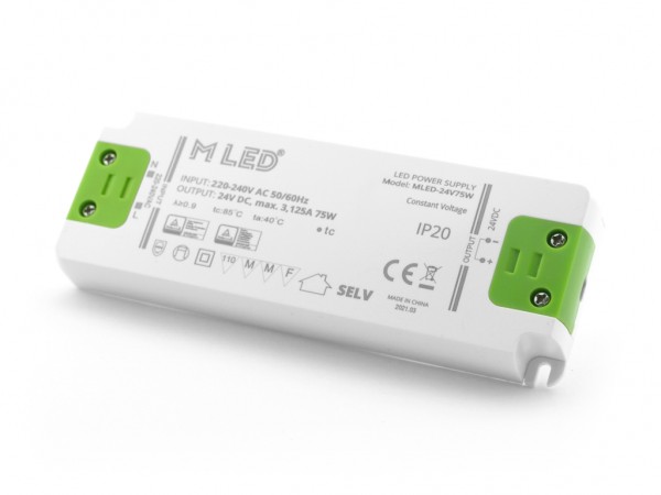 4260504570966 - MLED-24V-75 CV LED Netzteil Möbeleinbau DC24V 3125A TÜV 4260504570966 - MLED-24V-75 CV LED Netzteil Möbeleinbau DC24V 3125A TÜV