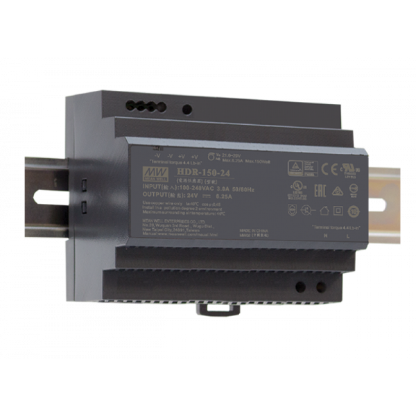 4260504571321 - HDR-150-12 Hutschienen Netzteil 12VDC   150W   ultra-slim   CV   TÜV