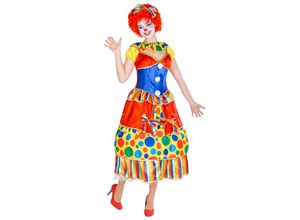 4260505449520 - tectake® Frauenkostüm Clown Fridoline