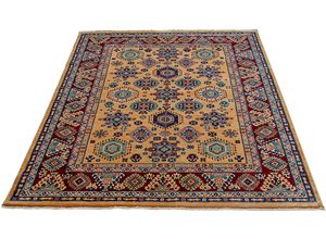 4260506596087 - Teppich SEHRAZAT Ornament 1349 Teppiche Gr B L 160 cm x 240 cm 10 mm 1 St beige (dunkelbeige) Fransenteppich Orientalische Muster Kurzflor Orient-Optik mit Fransen Wohnzimmer