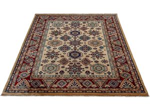 4260506596162 - Teppich SEHRAZAT Ornament 1349 Teppiche Gr B L 140 cm x 200 cm 10 mm 1 St beige (creme) Fransenteppich Orientalische Muster Kurzflor Orient-Optik mit Fransen Wohnzimmer