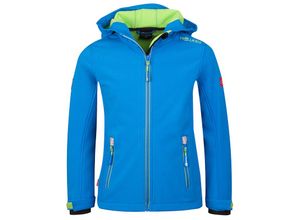 4260507058157 - TROLLKIDS - Softshell-Jacke KIDS TROLLFJORD in medium blue green Gr110