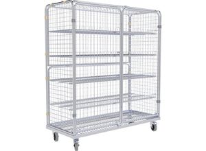 4260507752239 - Stahlrollbehälter mit Flügeltüren 5-seitig ohne Korbaufsatz kaiserkraft