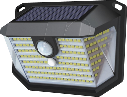 4260508892200 - LX-LXSO400120 - Solar-Wandleuchte PIR-Lichtsensor 3 Lichtmodi IP44