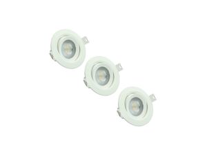 4260508896437 - LUXULA 3er Pack LED CCT Downlight schwenkbar