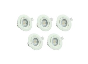 4260508896444 - LUXULA 5er Pack LED CCT Downlight schwenkbar