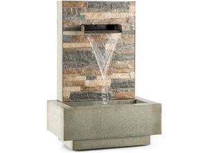 4260509689601 - Blum - feldt Watergate Grey Edition - Fontaine de jardin décorative  Intérieur et extérieur  Circulation de 1000 L h  Pompe de 15 w  Métal