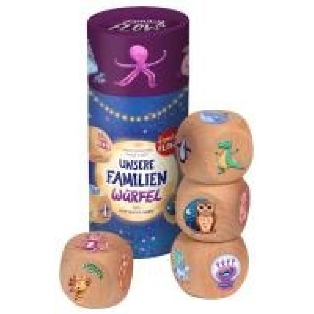 4260512188122 - Mairhofer Tanja FamilyFlow Unsere Familien-Würfel zum Gute-Nacht-Sagen
