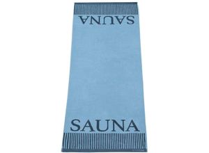 4260513186141 - Saunatuch Rom 75 x 200 cm 100% Baumwolle Farbe Hellblau - Schiesser