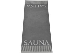 4260513186158 - Saunatuch Rom 75 x 200 cm 100% Baumwolle Farbe Anthrazit - Schiesser