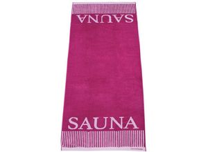 4260513189616 - Saunatuch Rom 75 x 200 cm 100% Baumwolle Farbe Fuchsia - Schiesser