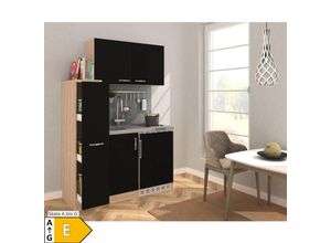 4260515332829 - Miniküche MK130ESSOSC 130 cm schwarz - Glaskeramikkochfeld 4260515332829 - Miniküche MK130ESSOSC 130 cm schwarz - Glaskeramikkochfeld