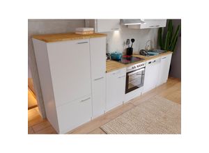 4260515335776 - Küchenzeile KB310WWC 310 cm Weiß mit Glaskeramikkochfeld 4260515335776 - Küchenzeile KB310WWC 310 cm Weiß mit Glaskeramikkochfeld