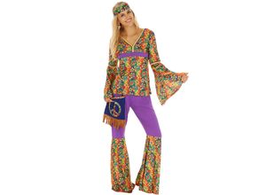 4260517461503 - tectake® Frauenkostüm Hippie