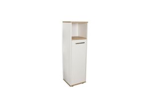 4260527116431 - Arc Midischrank 30 cm Breit Badmöbel Badschrank Weiß Badezimmerschrank-11716145 - Badedu