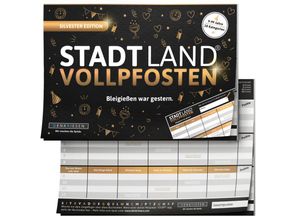 4260528092628 - Stadt Land Vollpfosten - Denkriesen - Stadt Land Vollpfosten® - Silvester Edition - Bleigießen war gestern (Spiel)