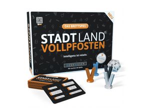 4260528093779 - Denkriesen - STADT LAND VOLLPFOSTEN® - Brettspiel - Intelligenz ist relativ