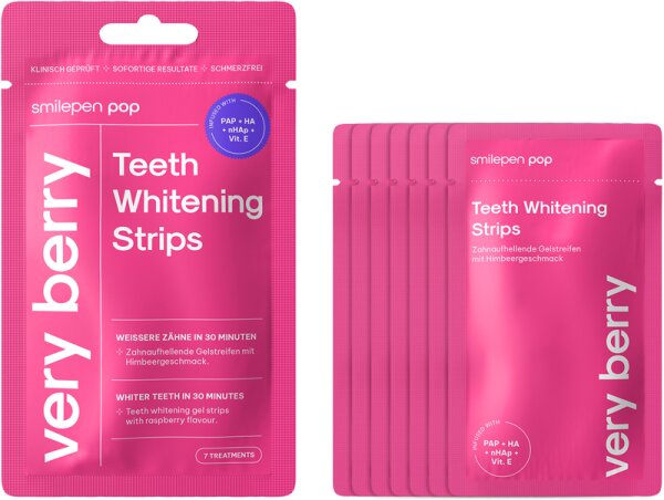 4260528553600 - Pop Teeth Whitening Strips Very Berry